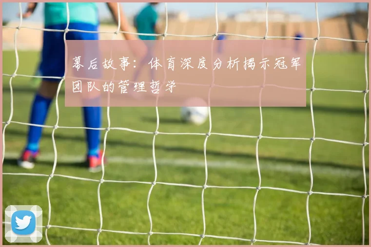 幕后故事:体育深度分析揭示冠军团队的管理哲学